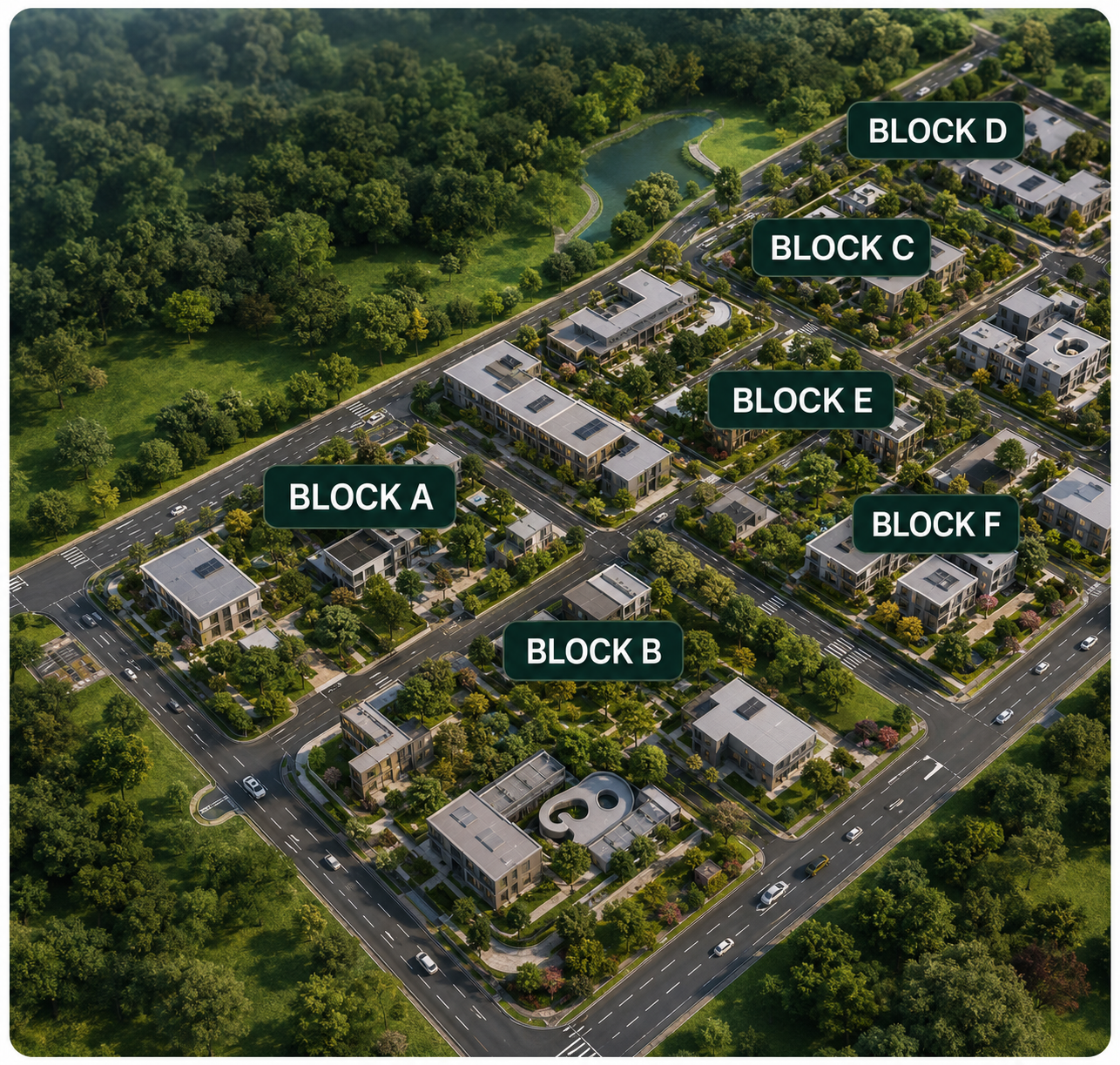 Interactive masterplan